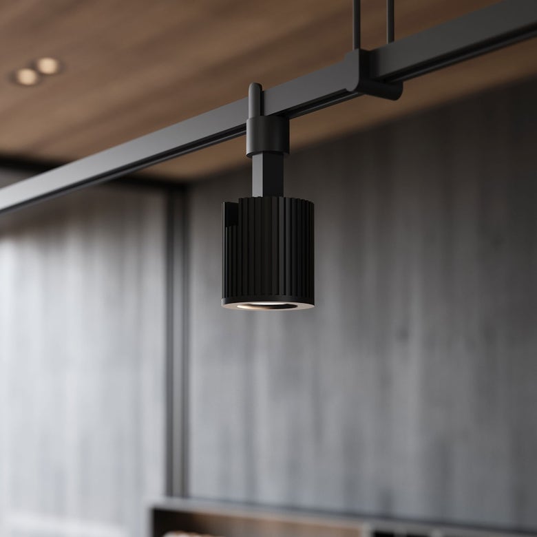 SONNEMAN Suspenders 96" 1-Tier Precise Bar-Mounted Aimable Cylinders Satin Black Die-Cast Aluminum Shade Pendant Light