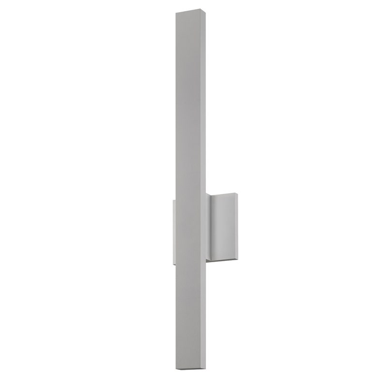 SONNEMAN Sword 24" Integral LED Textured Gray Aluminum Shade Wall Sconce