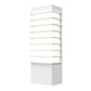 SONNEMAN Tawa 13" Slim 1-Light LED Textured White Optical Acrylic Shade Wall Sconce