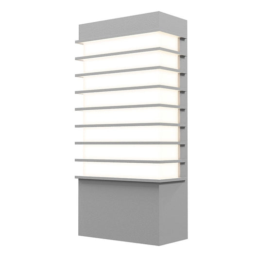 SONNEMAN Tawa 13" Standard 1-Light LED Textured Gray Optical Acrylic Shade Wall Sconce