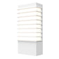 SONNEMAN Tawa 13" Standard 1-Light LED Textured White Optical Acrylic Shade Wall Sconce