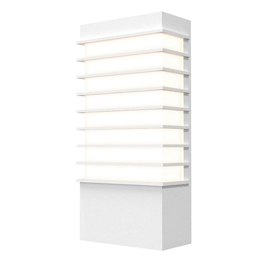 SONNEMAN Tawa 13" Standard 1-Light LED Textured White Optical Acrylic Shade Wall Sconce