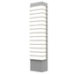 SONNEMAN Tawa 21" Slim 1-Light LED Textured Gray Optical Acrylic Shade Wall Sconce