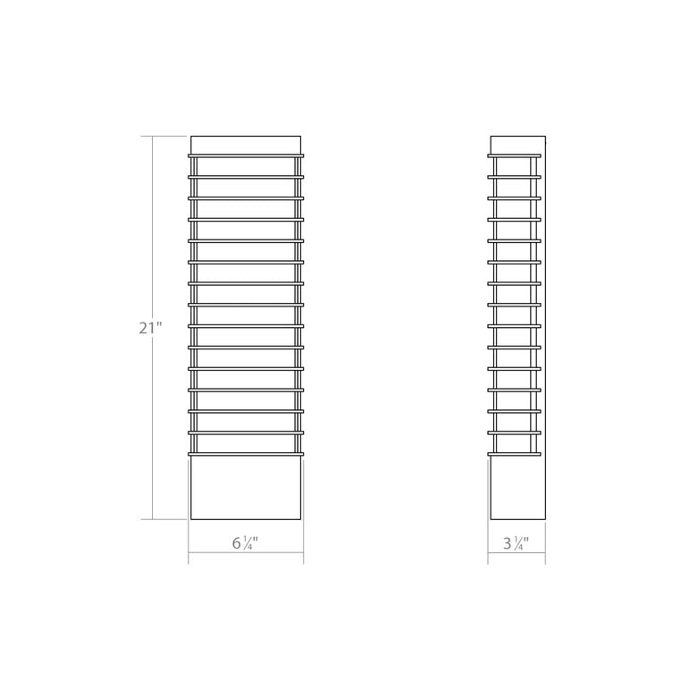 SONNEMAN Tawa 21" Standard 1-Light LED Textured White Optical Acrylic Shade Wall Sconce