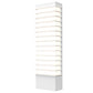 SONNEMAN Tawa 21" Standard 1-Light LED Textured White Optical Acrylic Shade Wall Sconce