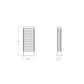 SONNEMAN Tawa 21" Wide 1-Light LED Textured Gray Optical Acrylic Shade Wall Sconce