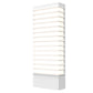 SONNEMAN Tawa 21" Wide 1-Light LED Textured White Optical Acrylic Shade Wall Sconce
