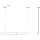 SONNEMAN Thin-Line 36" 2-Light LED Two Sided Bright Satin Aluminum Optical Acrylic Shade Linear Suspension Pendant Light With 20FT Cord Length