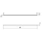 SONNEMAN Thin-Line 4' One-Sided 1-Light LED 3500K Bright Satin Aluminum Optical Acrylic Shade Wall Bar Lighting
