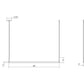 SONNEMAN Thin-Line 48" 1-Light LED 3500K One Sided Satin White Optical Acrylic Shade Linear Suspension Pendant Light