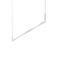 SONNEMAN Thin-Line 72" 1-Light LED One Sided Bright Satin Aluminum Optical Acrylic Shade Linear Suspension Pendant Light With 20FT Cord Length