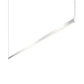 SONNEMAN Thin-Line 96" 1-Light LED One Sided Bright Satin Aluminum Optical Acrylic Shade Linear Suspension Pendant Light