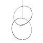 SONNEMAN Torc 2-Light LED Satin Black Optical Silicone Shade Double Pendant Chandelier