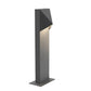SONNEMAN Triform 16" 1-Light LED Textured Gray Diecast Aluminum Shade Bollard Light