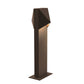 SONNEMAN Triform 16" 2-Light LED Textured Bronze Diecast Aluminum Shade Double Bollard Light