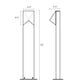 SONNEMAN Triform 22" 1-Light LED Textured Bronze Diecast Aluminum Shade Bollard Light