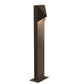 SONNEMAN Triform 22" 1-Light LED Textured Bronze Diecast Aluminum Shade Bollard Light