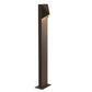SONNEMAN Triform 28" 1-Light LED Textured Bronze Diecast Aluminum Shade Bollard Light