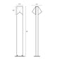 SONNEMAN Triform 28" 2-Light LED Textured Bronze Diecast Aluminum Shade Double Bollard Light