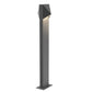 SONNEMAN Triform 28" 2-Light LED Textured Gray Diecast Aluminum Shade Double Bollard Light