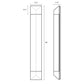 SONNEMAN Triform 36" 1-Light LED Textured Bronze Optical Acrylic Shade Wall Sconce