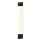 SONNEMAN Triform 36" 1-Light LED Textured Bronze Optical Acrylic Shade Wall Sconce
