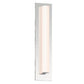 SONNEMAN Tubo Slim 18" Integral LED Polished Chrome Tubular Etched Glass Shade Flat Trim Wall Sconce