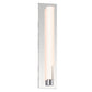 SONNEMAN Tubo Slim 18" Integral LED Polished Chrome Tubular Etched Glass Shade Spine Trim Wall Sconce