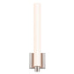 SONNEMAN Tubo Slim 18" Integral LED Satin Nickel Tubular Etched Glass Shade Drum Trim Wall Sconce