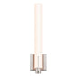 SONNEMAN Tubo Slim 18" Integral LED Satin Nickel Tubular Etched Glass Shade Spine Trim Wall Sconce