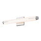SONNEMAN Tubo Slim 18" LED Polished Chrome Tubular Etched Glass Shade Spine Trim Shape Vanity Bath Bar Lighting