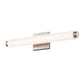 SONNEMAN Tubo Slim 18" LED Satin Nickel Tubular Etched Glass Shade Drum Trim Shape Vanity Bath Bar Lighting