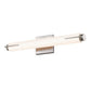 SONNEMAN Tubo Slim 18" LED Satin Nickel Tubular Etched Glass Shade Spine Trim Shape Vanity Bath Bar Lighting