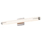 SONNEMAN Tubo Slim 24" LED Satin Nickel Tubular Etched Glass Shade Spine Trim Shape Vanity Bath Bar Lighting