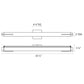SONNEMAN Tubo Slim 32" LED Polished Chrome Tubular Etched Glass Shade Spine Trim Shape Vanity Bath Bar Lighting