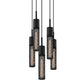 SONNEMAN Urban Edge 5-Light Textured Black Wire Mesh Shade Chandelier