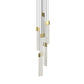 SONNEMAN V Panels 6 LED Thin Light Brass Chandelier