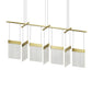 SONNEMAN V Panels 7-Light LED Brass Bar Light
