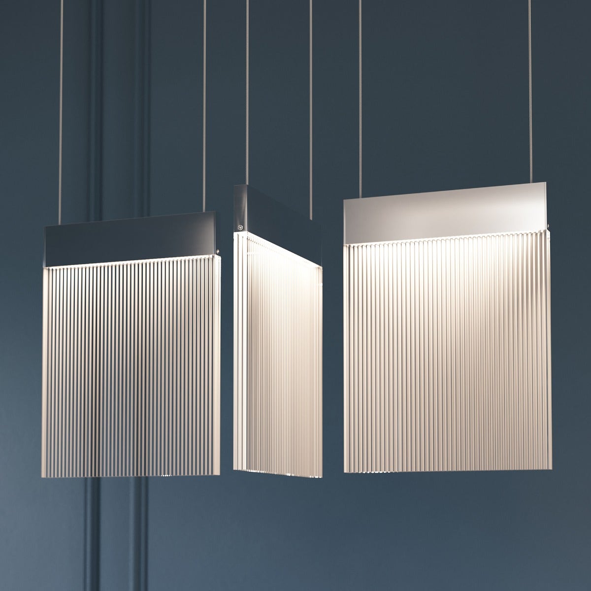 SONNEMAN V Panels 7-Light LED Polished Chrome Bar Light