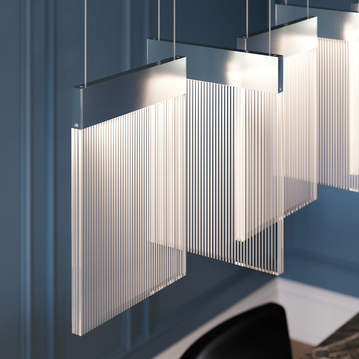 SONNEMAN V Panels 7-Light LED Polished Chrome Bar Light