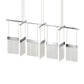 SONNEMAN V Panels 7-Light LED Polished Chrome Bar Light