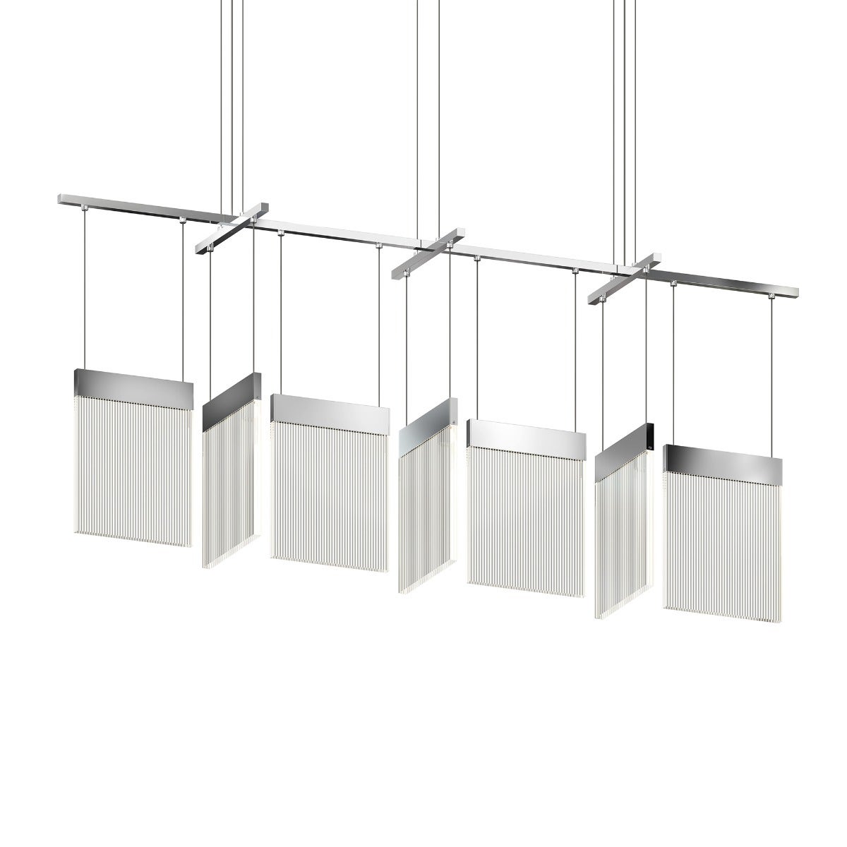 SONNEMAN V Panels 7-Light LED Polished Chrome Bar Light