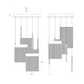 SONNEMAN V Panels 8-Light Standard LED Polished Chrome Chandelier