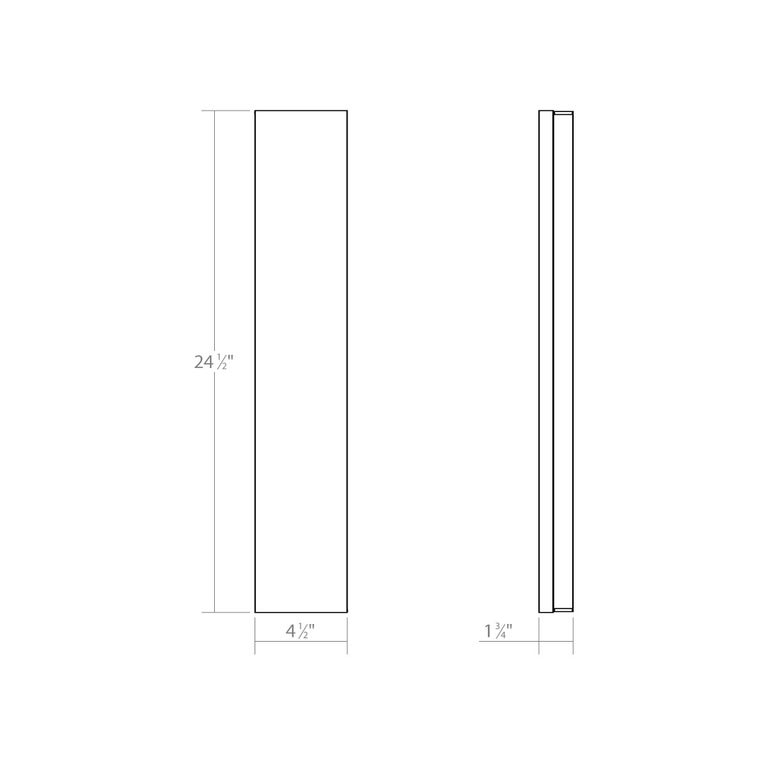 SONNEMAN Vanity 24" Extra Wide LED Polished Chrome Optical Acrylic Shade Bath Bar Lighting