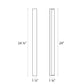 SONNEMAN Vanity 24" Slim LED Polished Chrome Optical Acrylic Shade Bath Bar Lighting