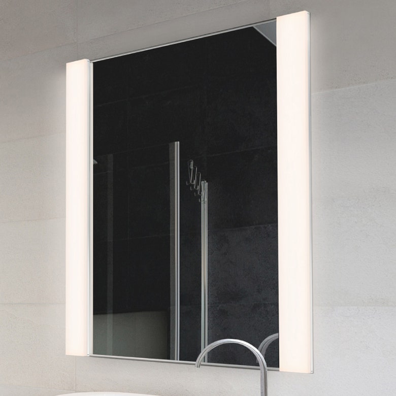 SONNEMAN Vanity 24" Wide LED Polished Chrome Optical Acrylic Shade Bath Bar Lighting