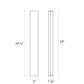 SONNEMAN Vanity 24" Wide LED Polished Chrome Optical Acrylic Shade Bath Bar Lighting