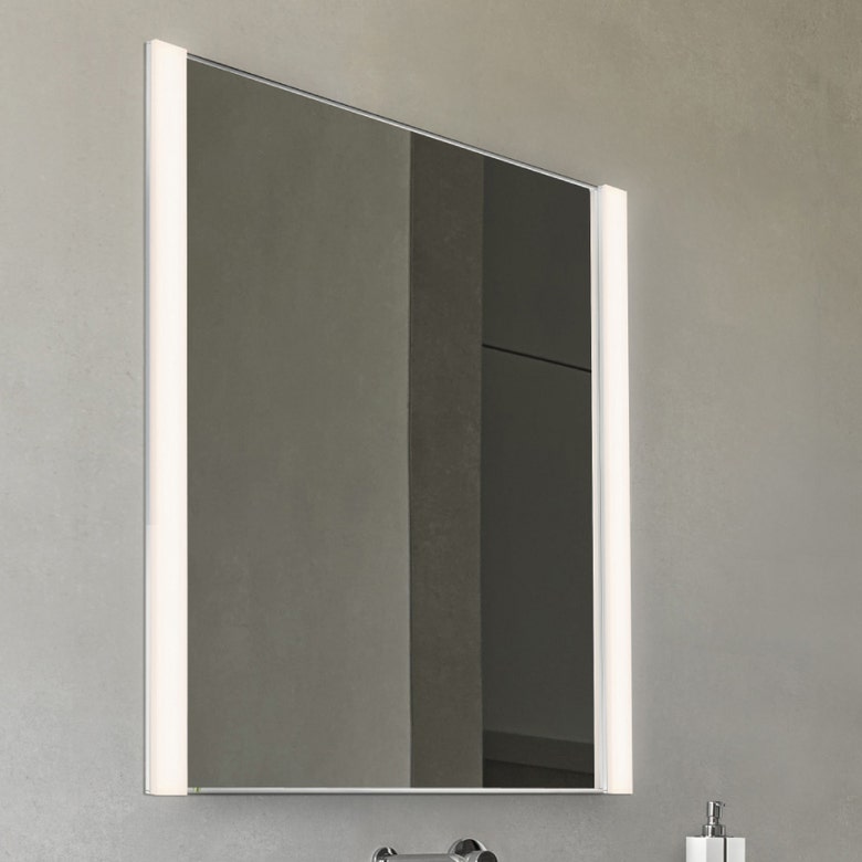 SONNEMAN Vanity 36" Slim LED Polished Chrome Optical Acrylic Shade Bath Bar Lighting