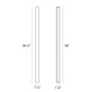 SONNEMAN Vanity 36" Slim LED Polished Chrome Optical Acrylic Shade Bath Bar Lighting