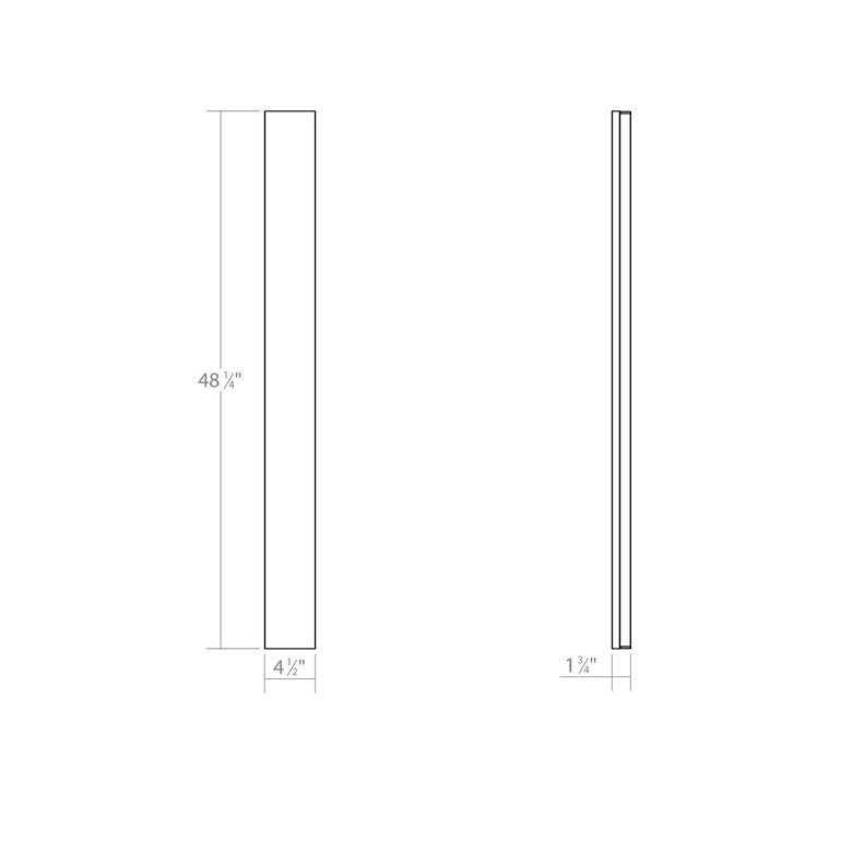 SONNEMAN Vanity 48" Extra Wide LED Polished Chrome Optical Acrylic Shade Bath Bar Lighting
